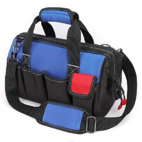 Pahal Nylon Electrician And Technician Open Mouth Blue Tool Bag (16-inch)