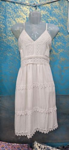 Plain Rayon Beach Dress, Color : White