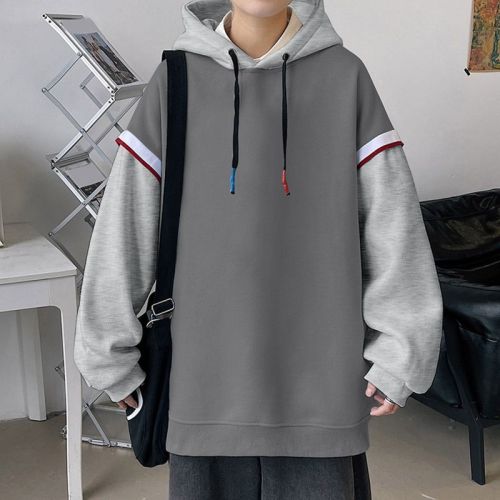 Mens Graphic Print Polycotton Oversized Hoodie