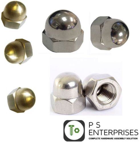 Stainless Steel Dome Nuts, Color : Yellow, all M4 to M24