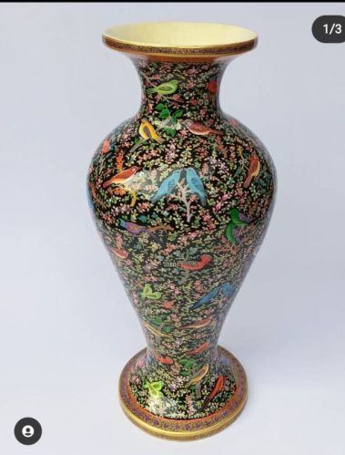 Paper Mache Handicraft Flower Vase, Speciality : Shiny for Decoration