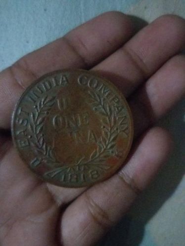 East India Company 1818 One Anna Coin