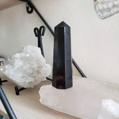 Polished Black Tourmaline Healing Wand