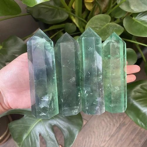 Green Fluorite Healing Wand For Meditation Tool
