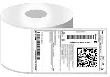 Paper Plain Shipping Labels, Packaging Type : Roll
