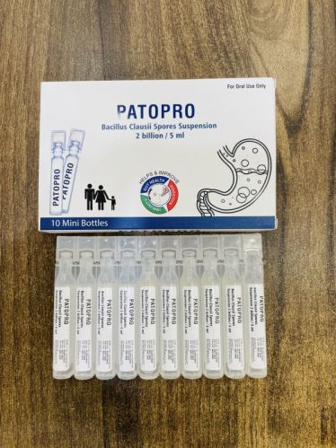 Bacillus clausii spores suspension, Brand Name : PATOPRO