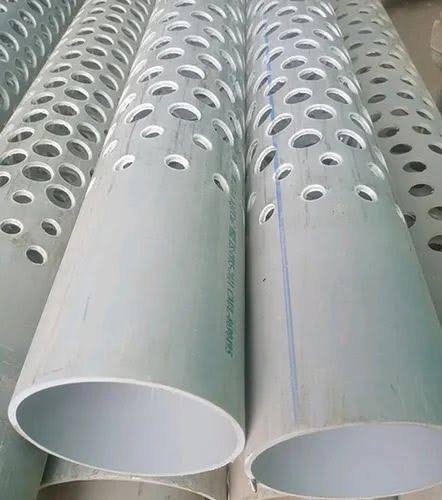Perforated PVC Pipes, Shape : Round, Packaging Type : Grey