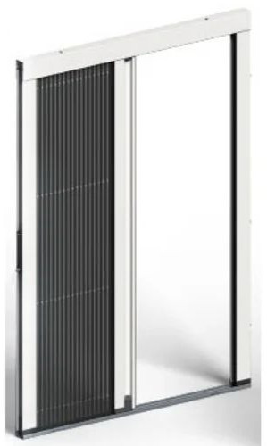 Polished Aluminium Pleated Mosquito Mesh Window, Length : Rectangular