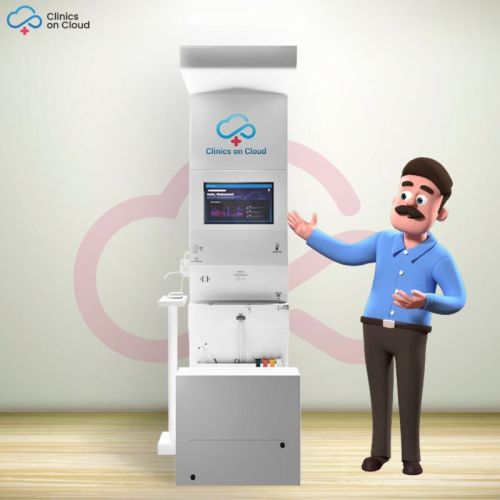 Manual Electric Clinics On Cloud Health Kiosk Machine