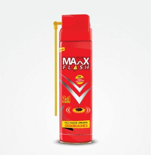 Maxx Flash Cockroach Killer Spray 200ml, Packaging Type : Metal Bottle