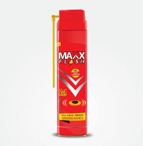 Maxx Flash Cockroach Killer Spray 400ml, Packaging Type : Metal Bottle