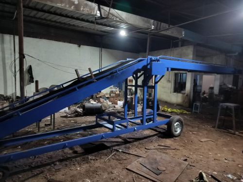 Bharti Engineer Painted Automatic Motor MS Truck Loading Conveyor