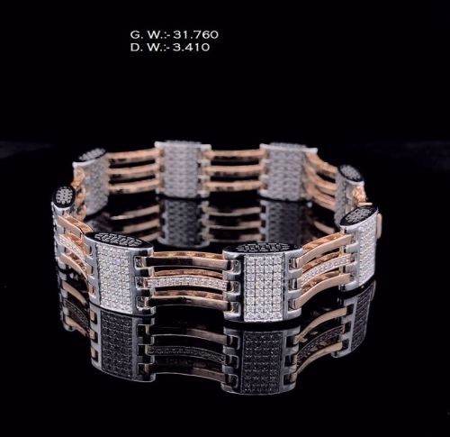 GBR045 Diamond Gents Bracelets