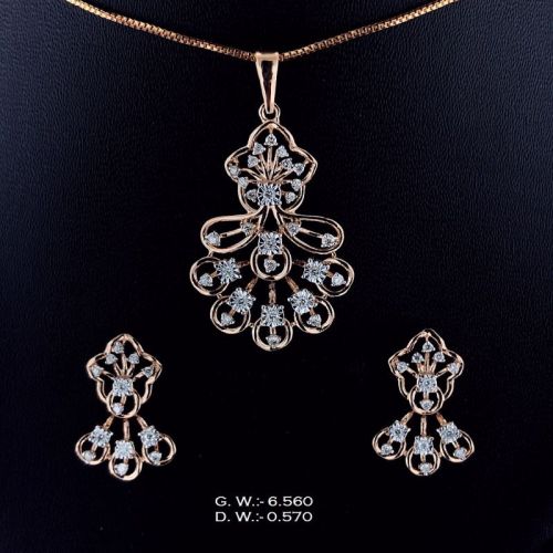 PS180P Ladies Diamond Pendant Set