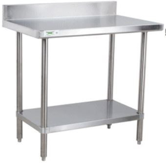 Polished Stainless Steel Work Table For Hospital, Lab