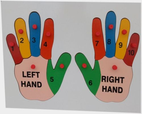 TE-42 Wooden Hand Puzzle, Color : Multicolor For School, Home