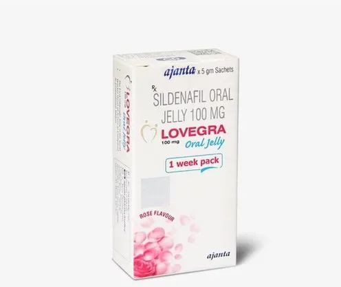 100mg Lovegra Oral Jelly, Composition : Sidenafil Citrate