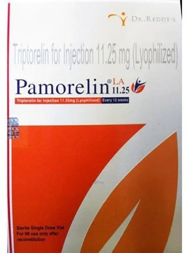 11.25mg Pamorelin La Powder For Injection, Packaging Type : Paper Box