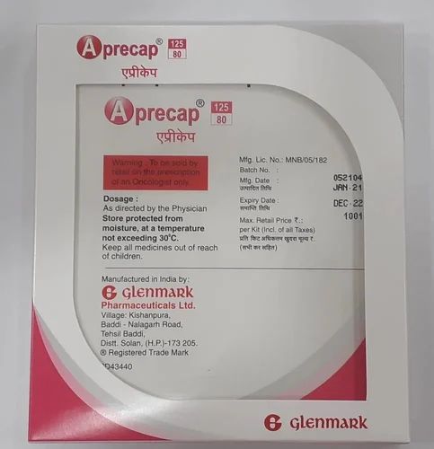 125mg & 80mg Aprecap Capsules, Packaging Type : Paper Box
