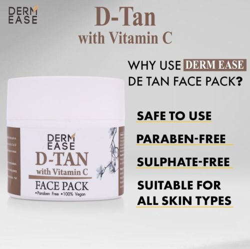 DERM EASE De Tan Face Pack For Personal, Parlour