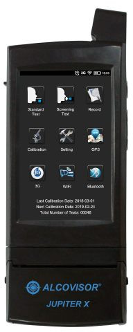 Jupiter X Breath Alcohol Analyzer, Weight : 423g Included Battery