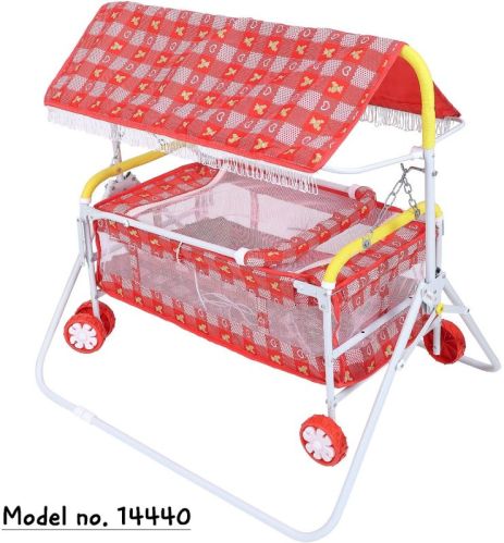 Red Baby Cradle, Frame Material : Metal