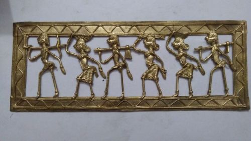 Brass Dhokra Art Wall Hanging, Packaging Type : Thermocol Box