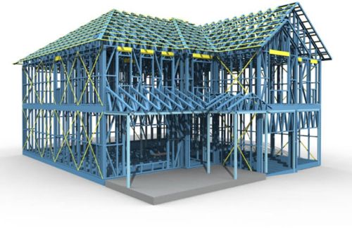 Metal LGSF Structure For Industrial Use