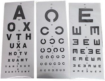 Matronix Acrylic Alphabets Eye Vision Chart For Clinic, Hospital