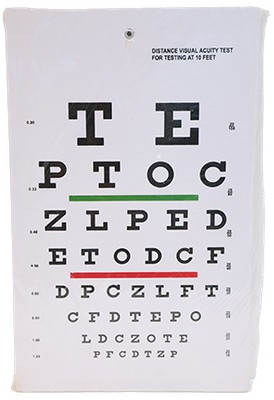 Plastic Snellen Chart, Shape : Rectangular