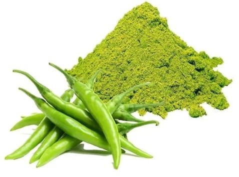 Natural Green Chilli Powder For Spices