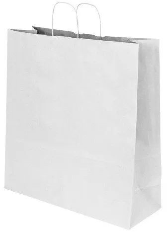 Plain White Duplex Paper Bag For Shopping Use