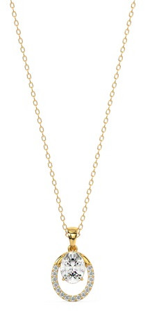 Lunar Radiance Lab Grown Diamond Pendant Set