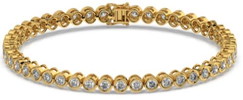 Minimalist Lab Grown Diamond Bracelet, Gender : Female