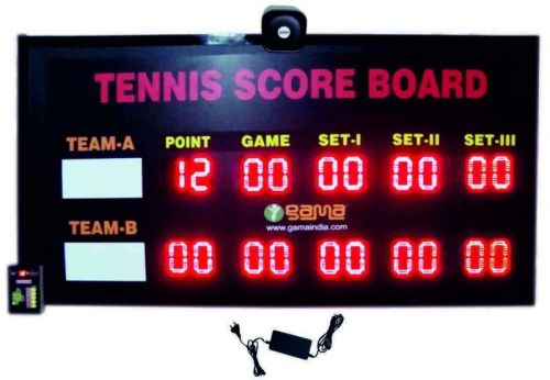 LED Tennis Scoreboard, Shape : Rectangular