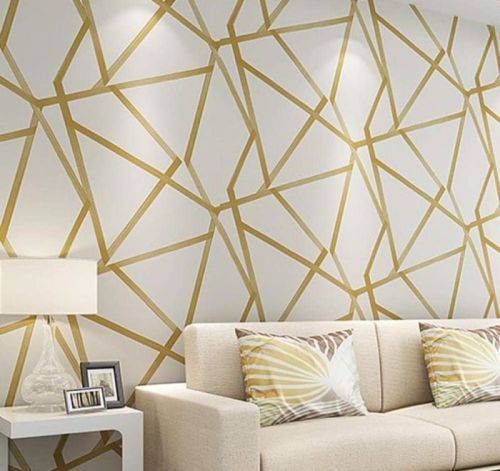 Plastic Geometric Design Wallpaper For Decoration