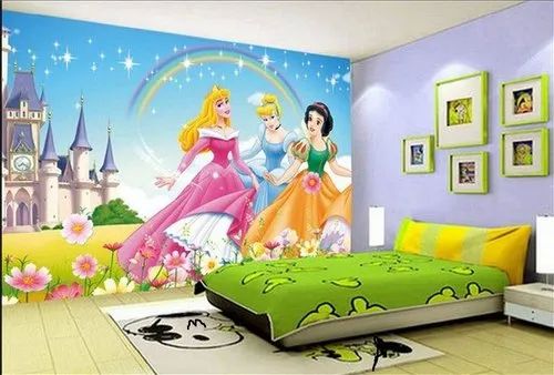 Printed Plastic Kids Wallpaper, Color : Multicolor