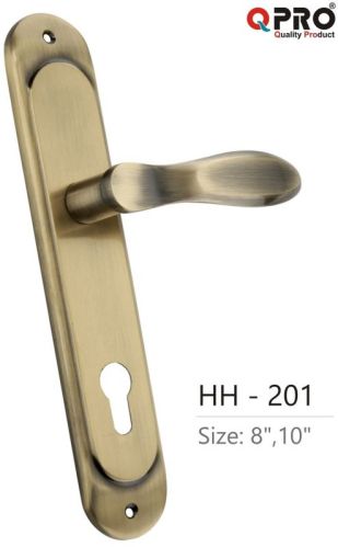 Qpro Polished Forged Brass Mortise Handle, Color : Golden, Ideal For : Main Door, Entrance, Bedroom