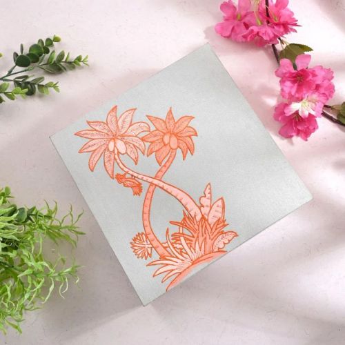 Palm Breeze Monochrome Box, Color : Grey For Use Gift Packing