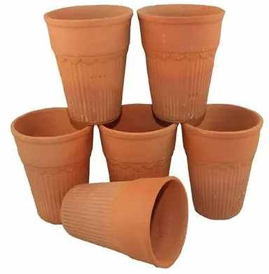 Clay Terracotta Kulhad Set, Shape : Round