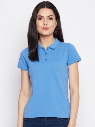 Ladies Polo Neck T Shirt