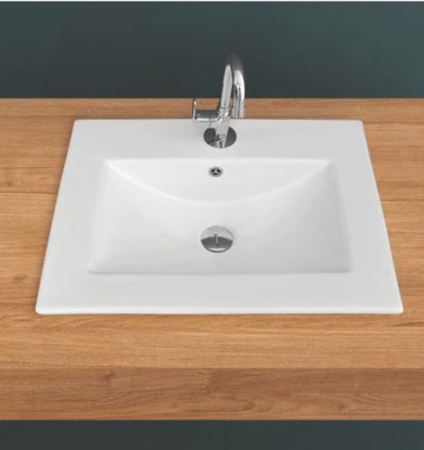 Polished Plain 625mmX480mmX170 Counter Basin For Bathroom