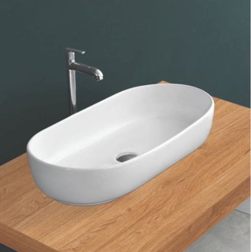 Plain Polished 710mmX385mmX145 Table Top Basin For Bathroom