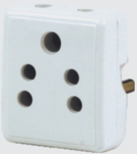 Hosper 5 Pin Multi Plug Socket, Packaging Type : Box