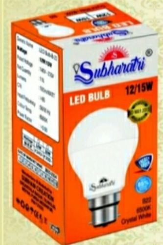 50/60 Hz Subharatri 12W LED Bulb For Home, Mall, Hotel, Office
