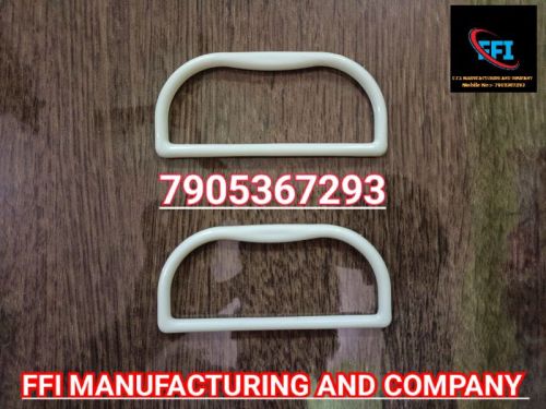 White Plain Plastic D Cut Handle Bag, For Shopping, Technics : Machine Made