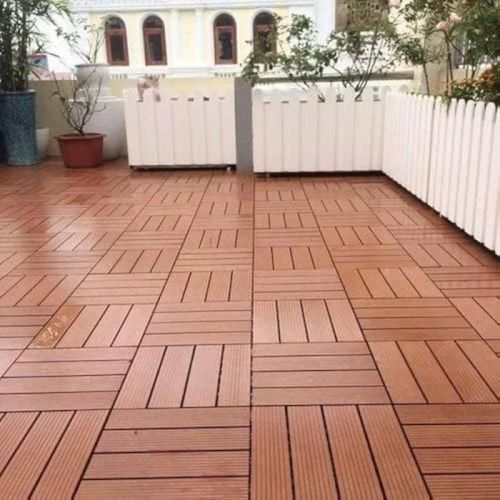 Plain Polished Deck Wooden Floorings, Color : Brown