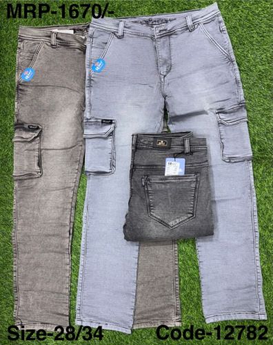 Denim Cargo Pant, Brand Name : Ledot, Packaging Type : 5 colours