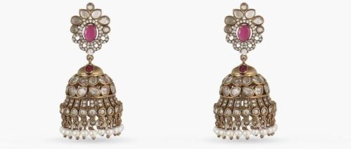 Aatreyi Nakshatra Cz Jhumka Earrings