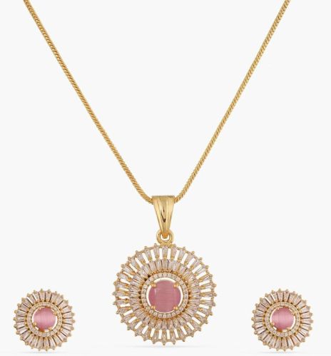 Aglow Delicate Cz Pendant Set